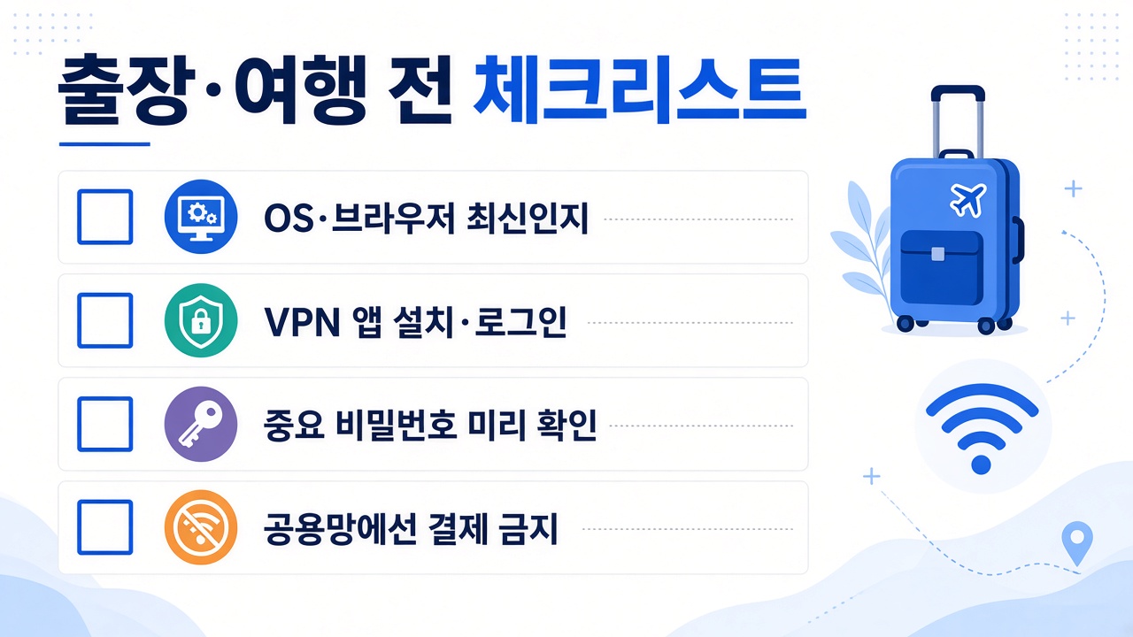 출장·여행 전 체크리스트