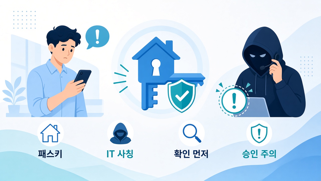 패스키 피싱·IT 사칭 주의 히어로