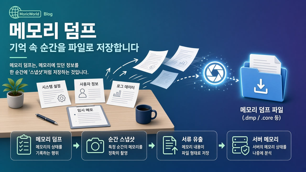 메모리 덤프 — 순간 스냅샷으로 서류 유출