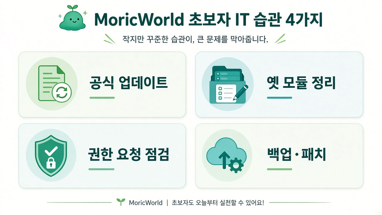 초보가 지킬 습관 4가지