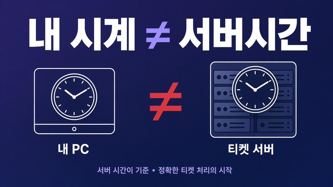 내 시계와 티켓 서버시간은 다르다