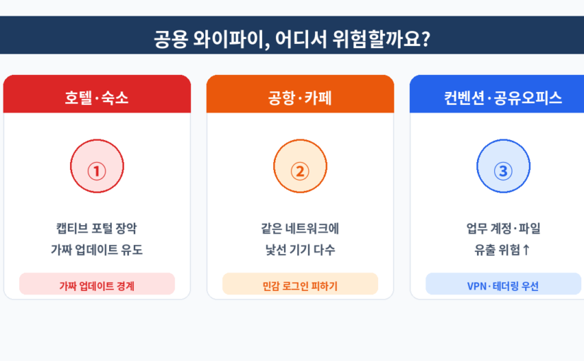 공용 와이파이 안전하게 쓰는 법: 가짜 업데이트 피하기