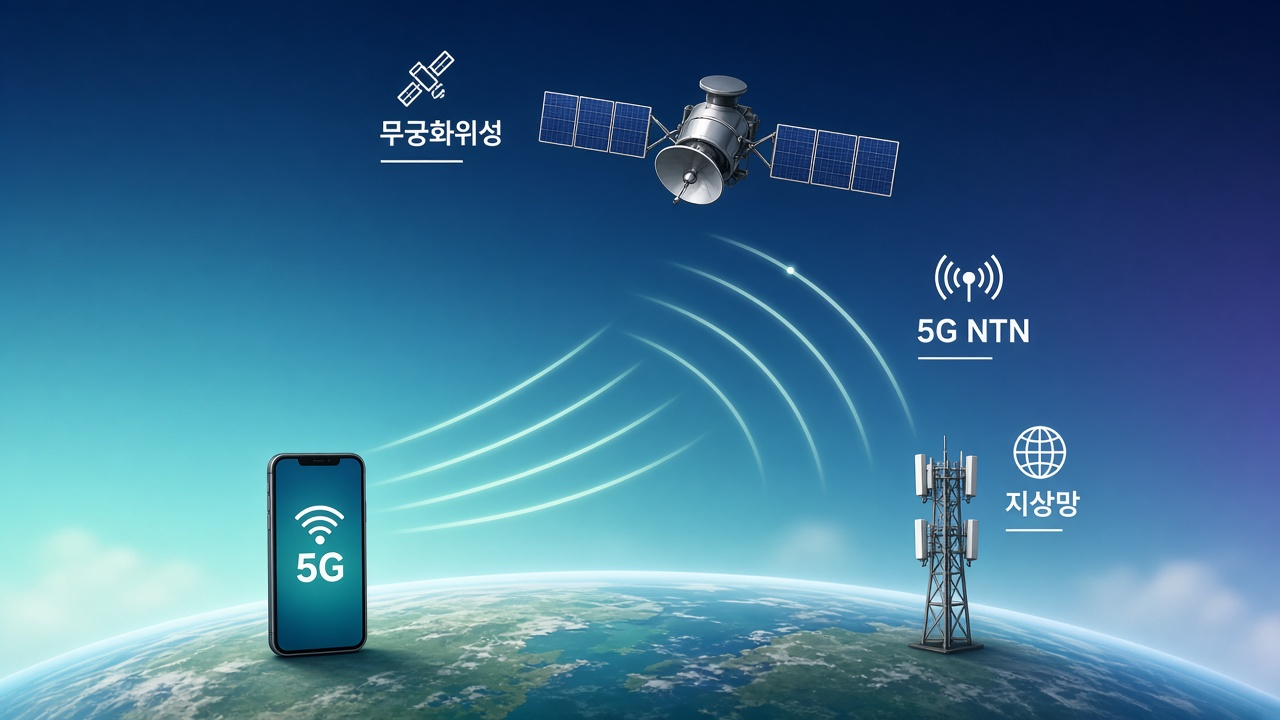 무궁화위성 5G NTN — 지상망과 위성 링크 히어로