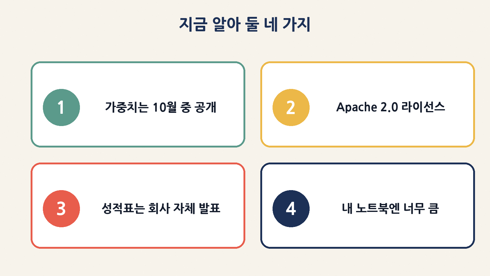 빔 소식에서 지금 알아 둘 네 가지