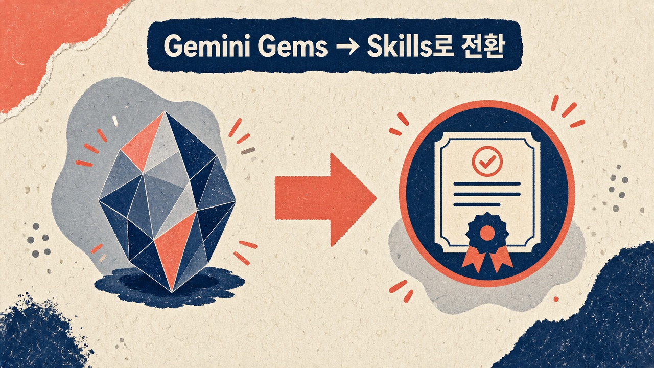 제미나이 스킬 히어로 — 재사용 레시피 카드 비유